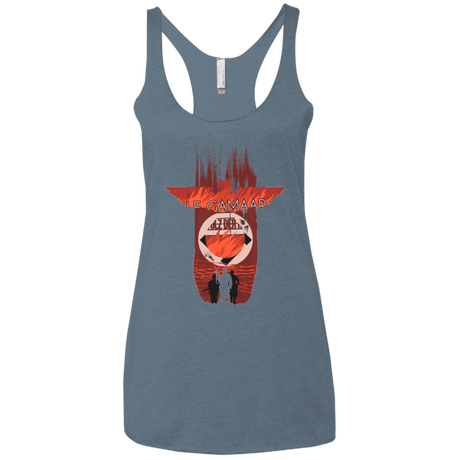 T-Shirts Indigo / X-Small The Basterds Women's Triblend Racerback Tank