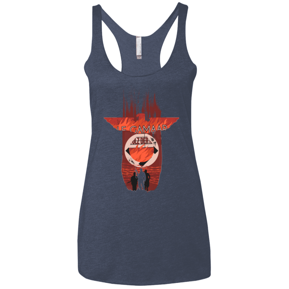 T-Shirts Vintage Navy / X-Small The Basterds Women's Triblend Racerback Tank