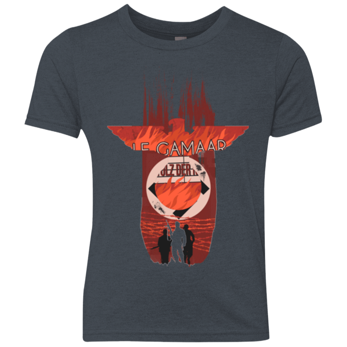 T-Shirts Vintage Navy / YXS The Basterds Youth Triblend T-Shirt