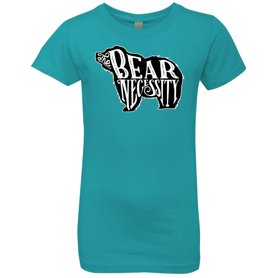 T-Shirts Tahiti Blue / YXS The Bear Necessity Girls Premium T-Shirt