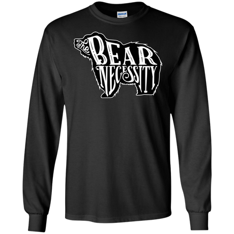 T-Shirts Black / S The Bear Necessity Men's Long Sleeve T-Shirt