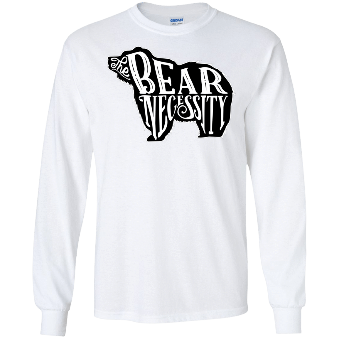 T-Shirts White / S The Bear Necessity Men's Long Sleeve T-Shirt