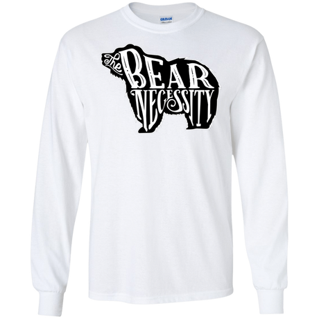 T-Shirts White / S The Bear Necessity Men's Long Sleeve T-Shirt