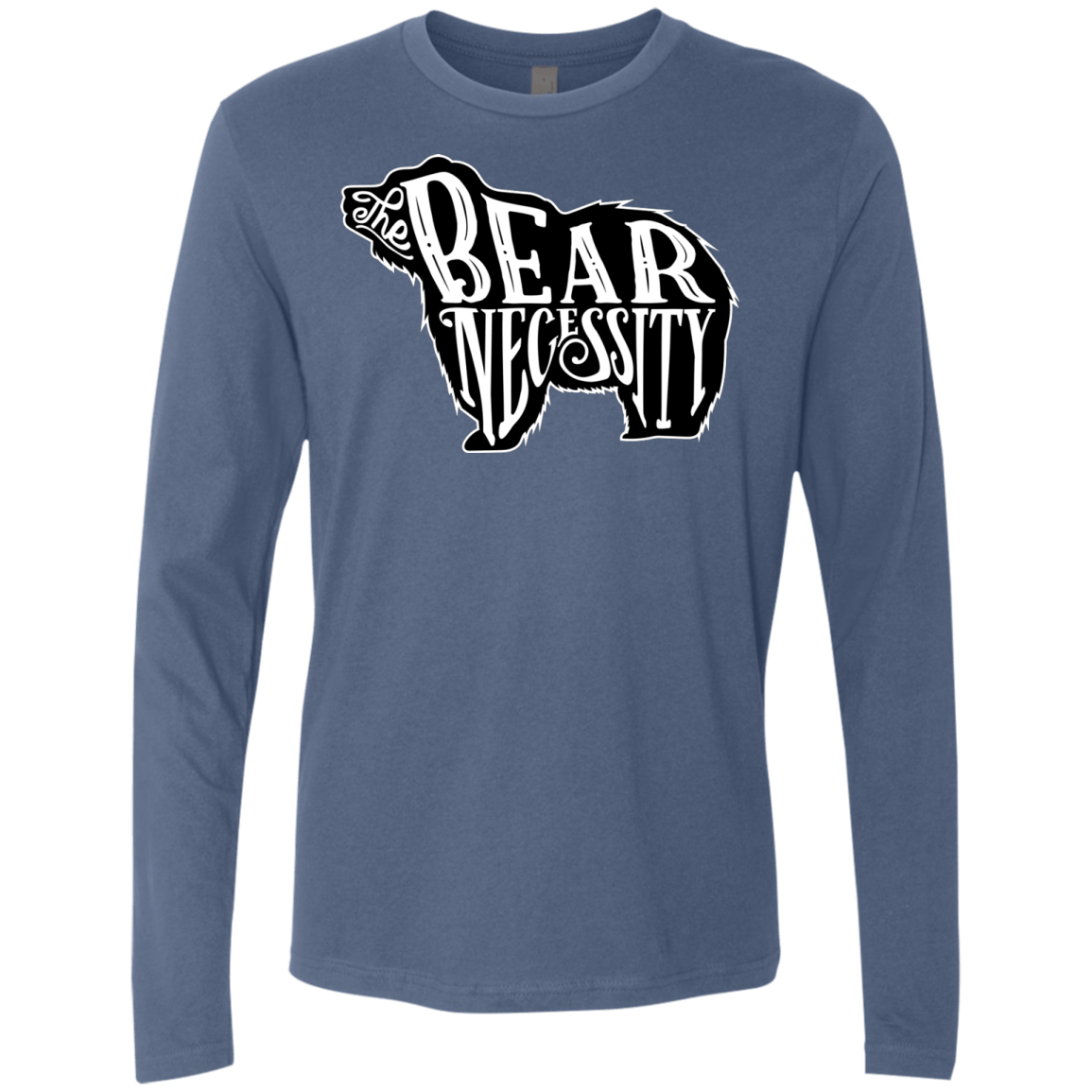 T-Shirts Indigo / S The Bear Necessity Men's Premium Long Sleeve