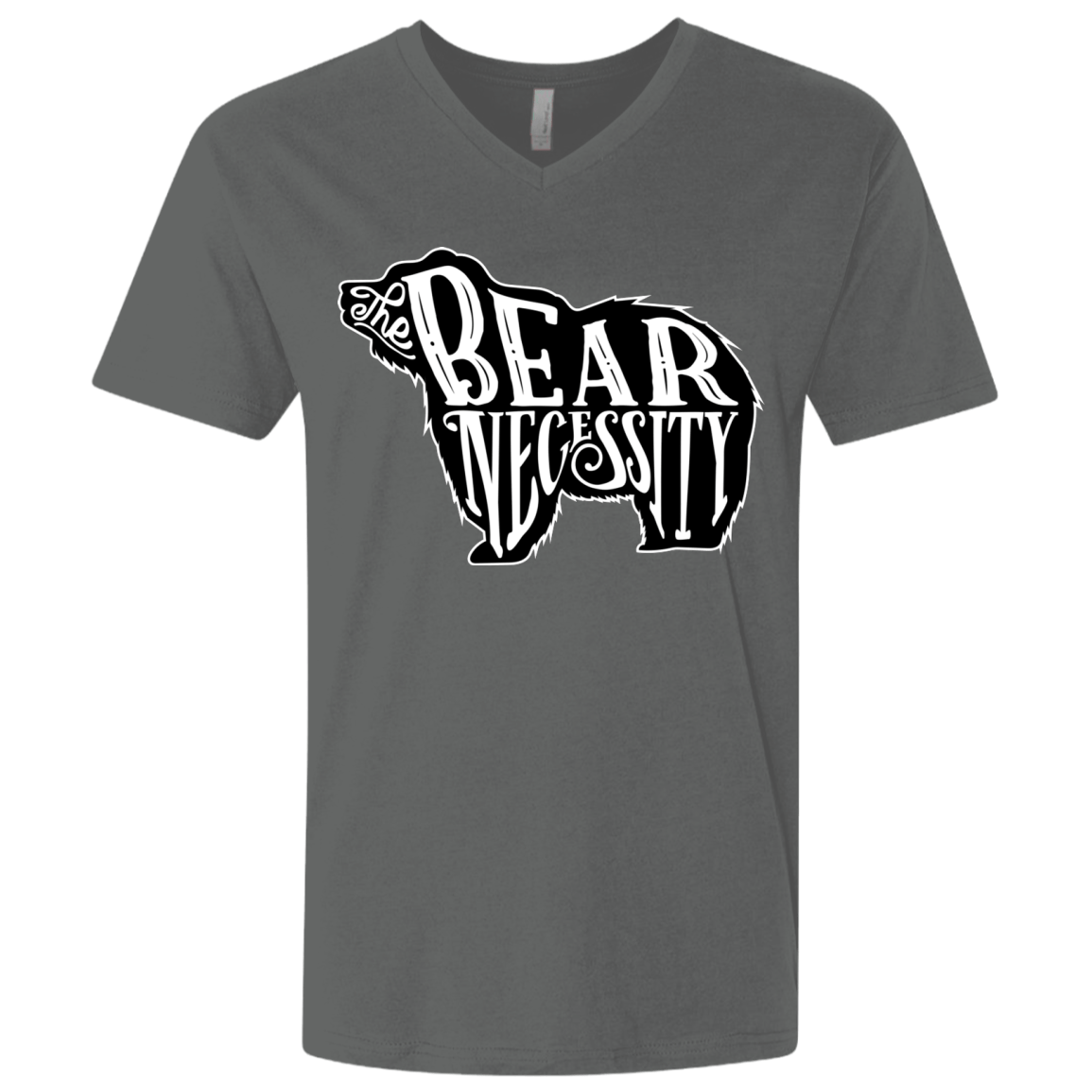 T-Shirts Heavy Metal / X-Small The Bear Necessity Men's Premium V-Neck