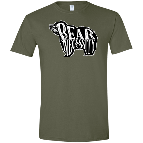 T-Shirts Military Green / S The Bear Necessity Men's Semi-Fitted Softstyle