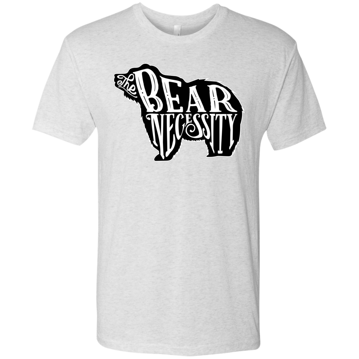 T-Shirts Heather White / S The Bear Necessity Men's Triblend T-Shirt