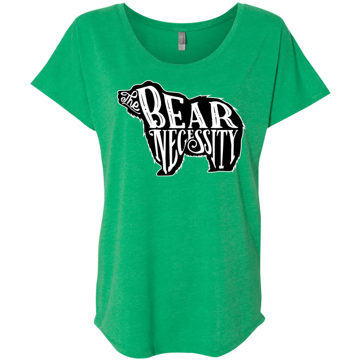 T-Shirts Envy / X-Small The Bear Necessity Triblend Dolman Sleeve