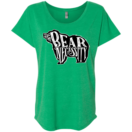 T-Shirts Envy / X-Small The Bear Necessity Triblend Dolman Sleeve