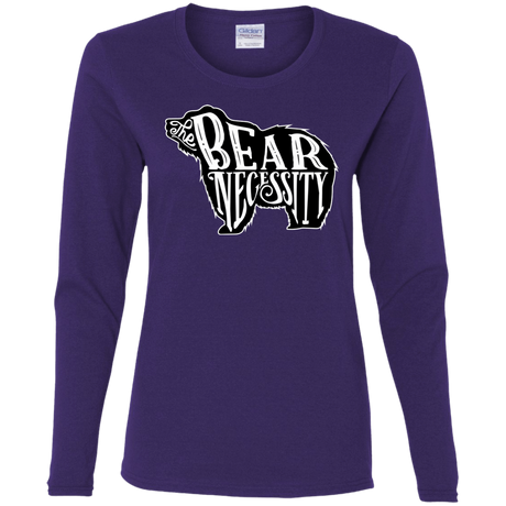 T-Shirts Purple / S The Bear Necessity Women's Long Sleeve T-Shirt