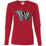 T-Shirts Red / S The Bear Necessity Women's Long Sleeve T-Shirt