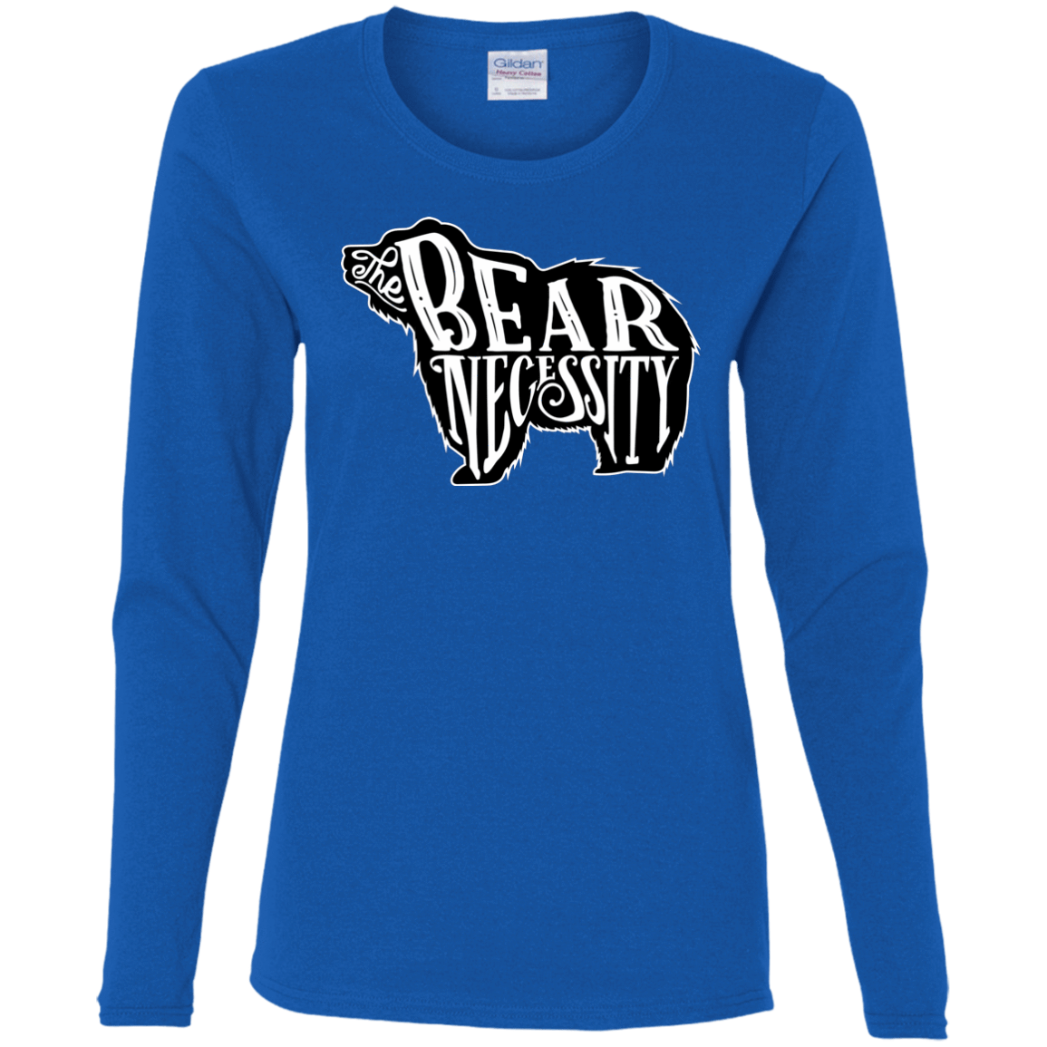 T-Shirts Royal / S The Bear Necessity Women's Long Sleeve T-Shirt