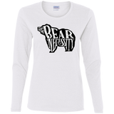 T-Shirts White / S The Bear Necessity Women's Long Sleeve T-Shirt