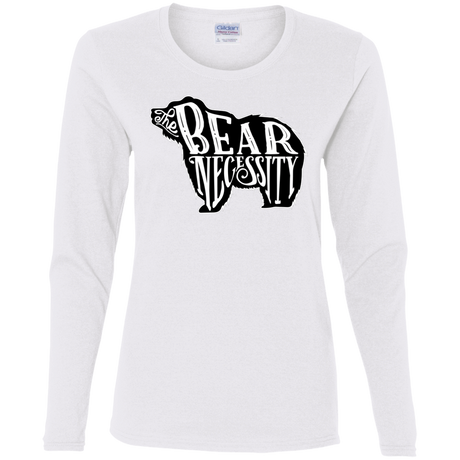 T-Shirts White / S The Bear Necessity Women's Long Sleeve T-Shirt