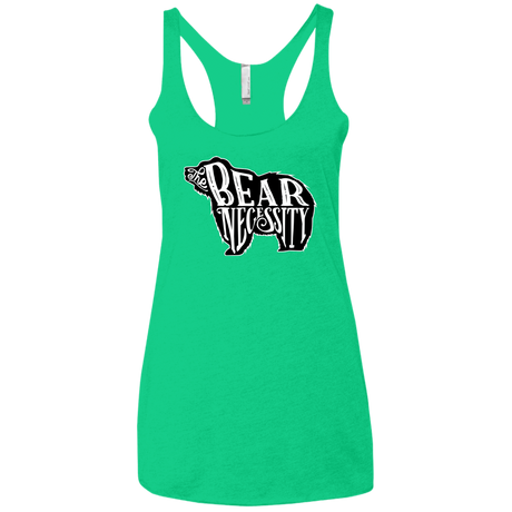 T-Shirts Envy / X-Small The Bear Necessity Women's Triblend Racerback Tank