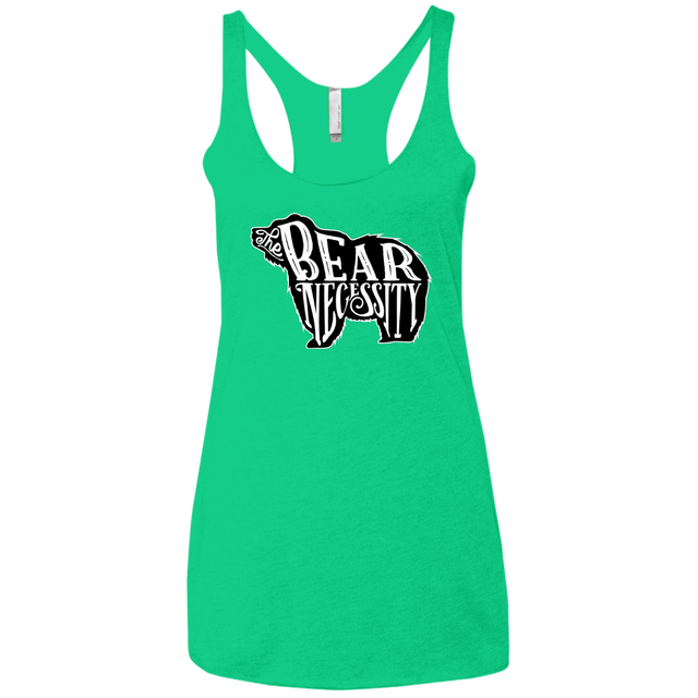T-Shirts Envy / X-Small The Bear Necessity Women's Triblend Racerback Tank