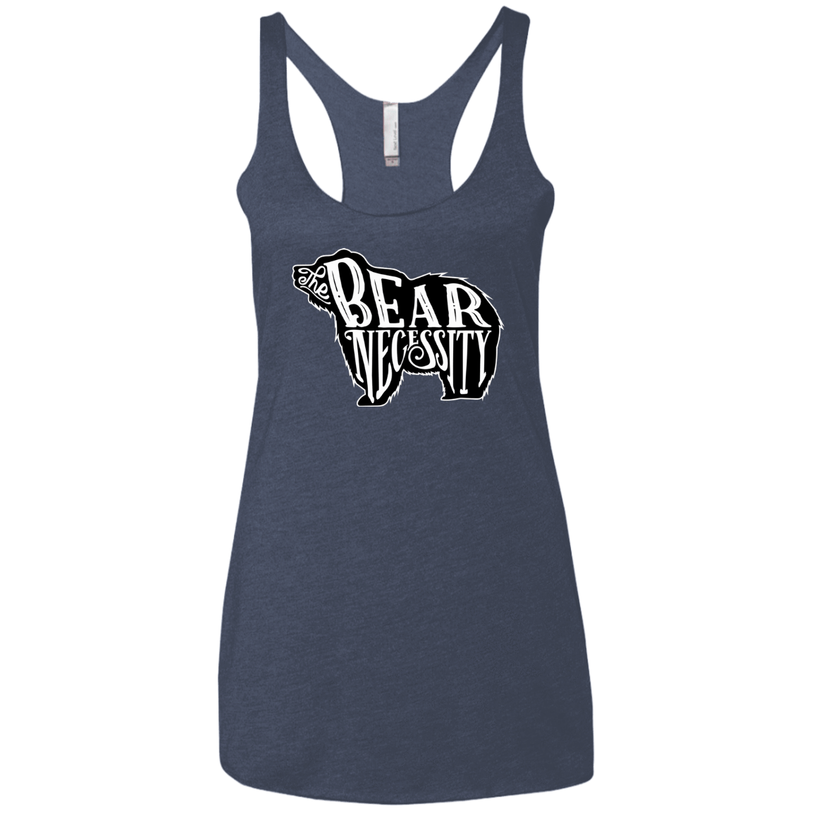T-Shirts Vintage Navy / X-Small The Bear Necessity Women's Triblend Racerback Tank