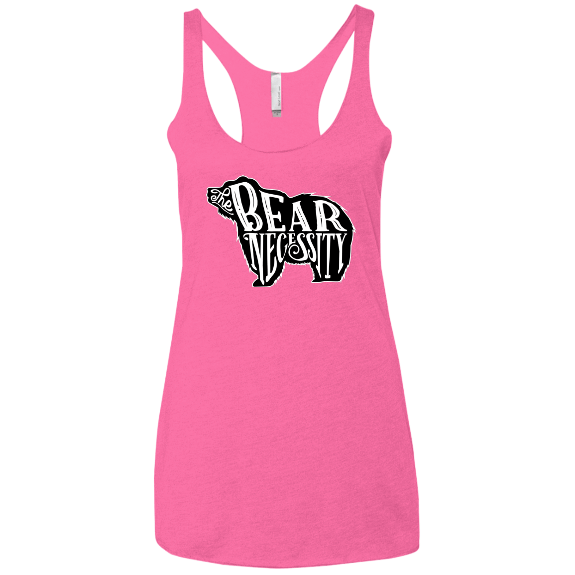 T-Shirts Vintage Pink / X-Small The Bear Necessity Women's Triblend Racerback Tank