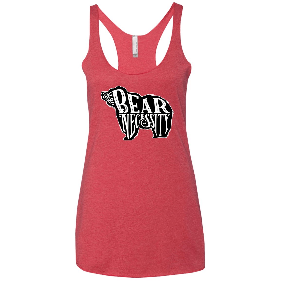 T-Shirts Vintage Red / X-Small The Bear Necessity Women's Triblend Racerback Tank