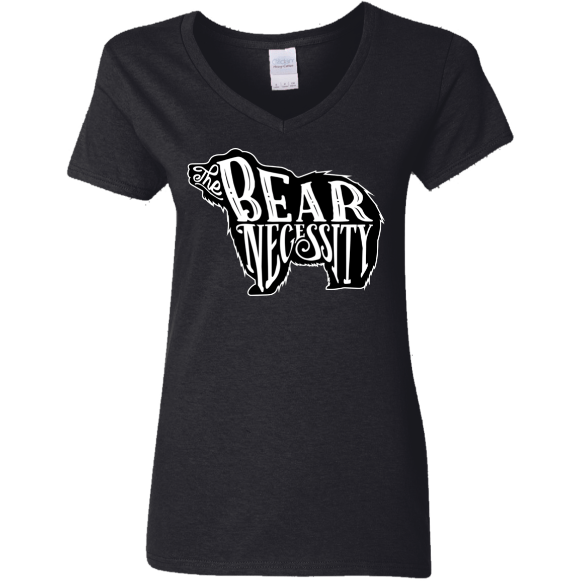 The Bear Necessity Women's V-Neck T-Shirt