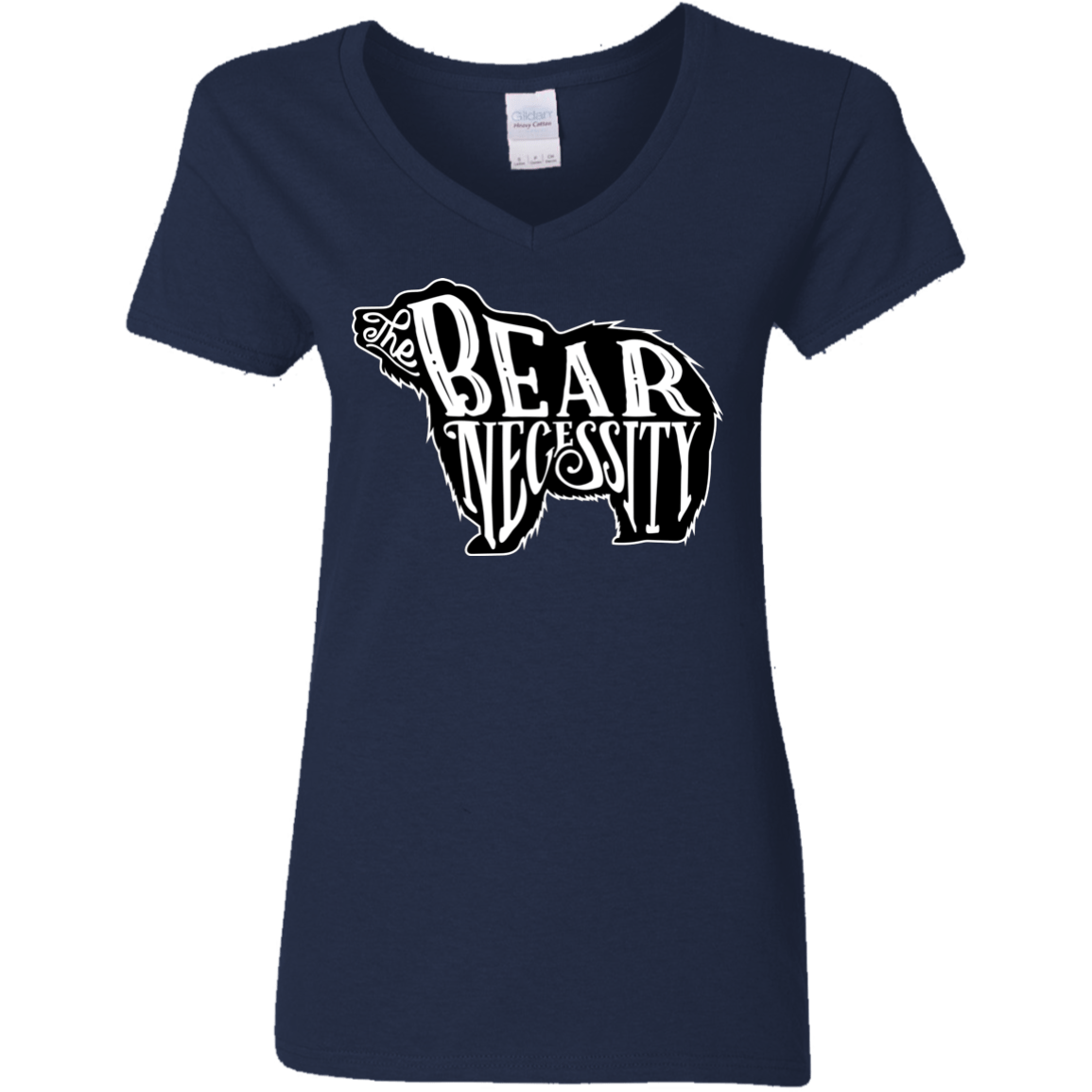 The Bear Necessity Women's V-Neck T-Shirt