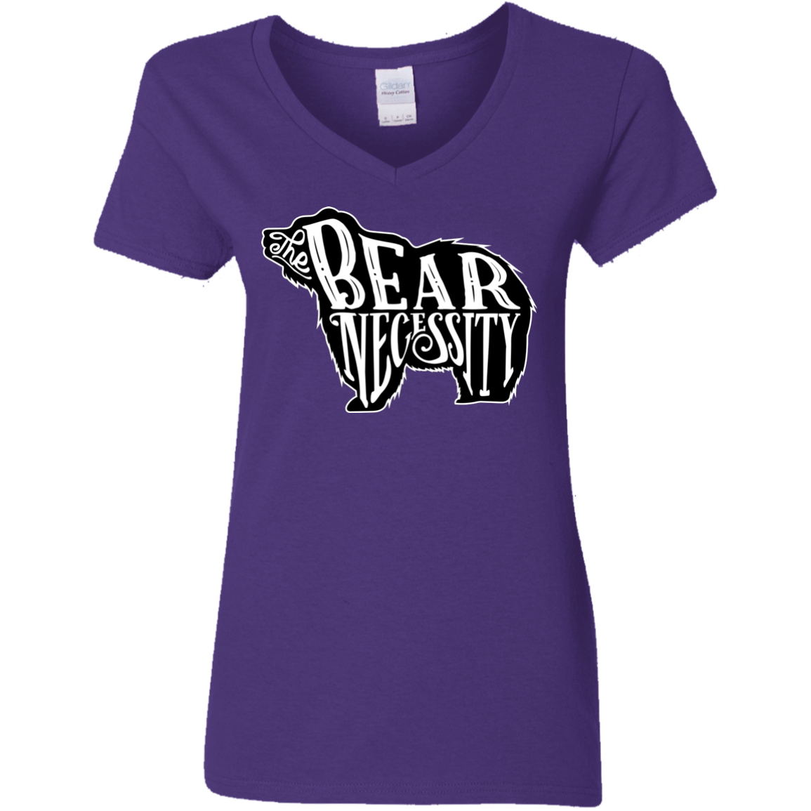 The Bear Necessity Women's V-Neck T-Shirt