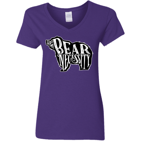 The Bear Necessity Women's V-Neck T-Shirt