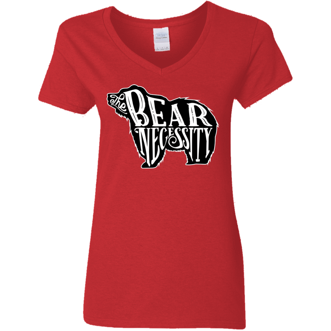 The Bear Necessity Women's V-Neck T-Shirt