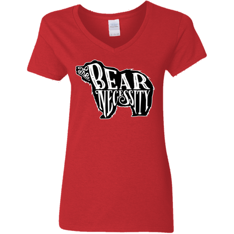 The Bear Necessity Women's V-Neck T-Shirt