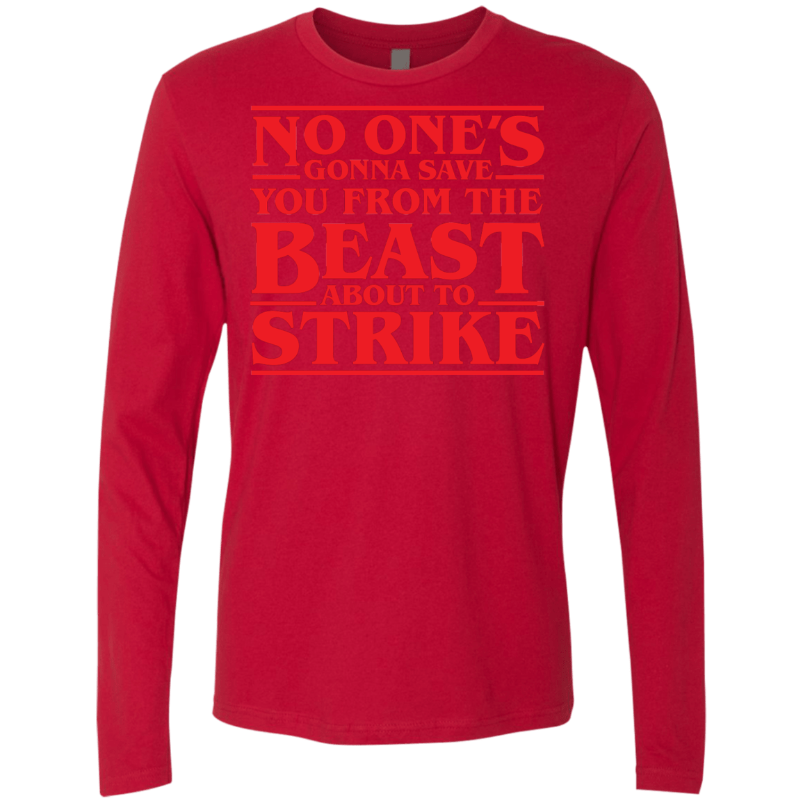 T-Shirts Red / Small The Beast Men's Premium Long Sleeve