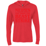 T-Shirts Vintage Red / X-Small The Beast Triblend Long Sleeve Hoodie Tee