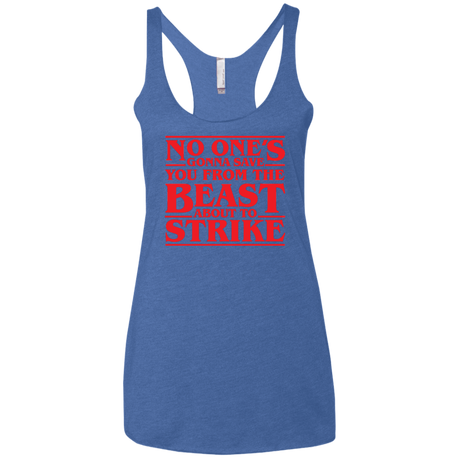 T-Shirts Vintage Royal / X-Small The Beast Women's Triblend Racerback Tank