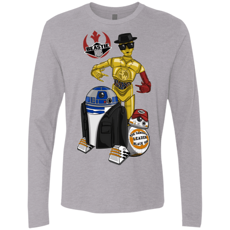 T-Shirts Heather Grey / Small The Beastie Droids Men's Premium Long Sleeve