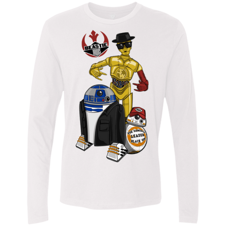 T-Shirts White / Small The Beastie Droids Men's Premium Long Sleeve