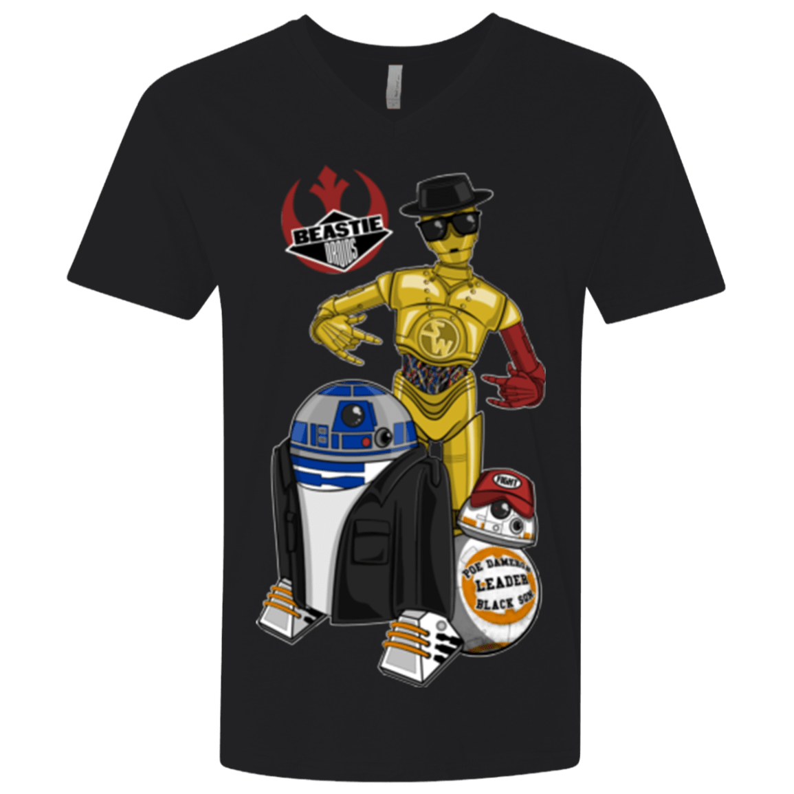 T-Shirts Black / X-Small The Beastie Droids Men's Premium V-Neck