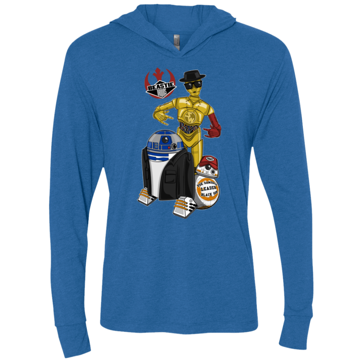 T-Shirts Vintage Royal / X-Small The Beastie Droids Triblend Long Sleeve Hoodie Tee