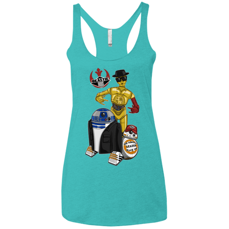 T-Shirts Tahiti Blue / X-Small The Beastie Droids Women's Triblend Racerback Tank
