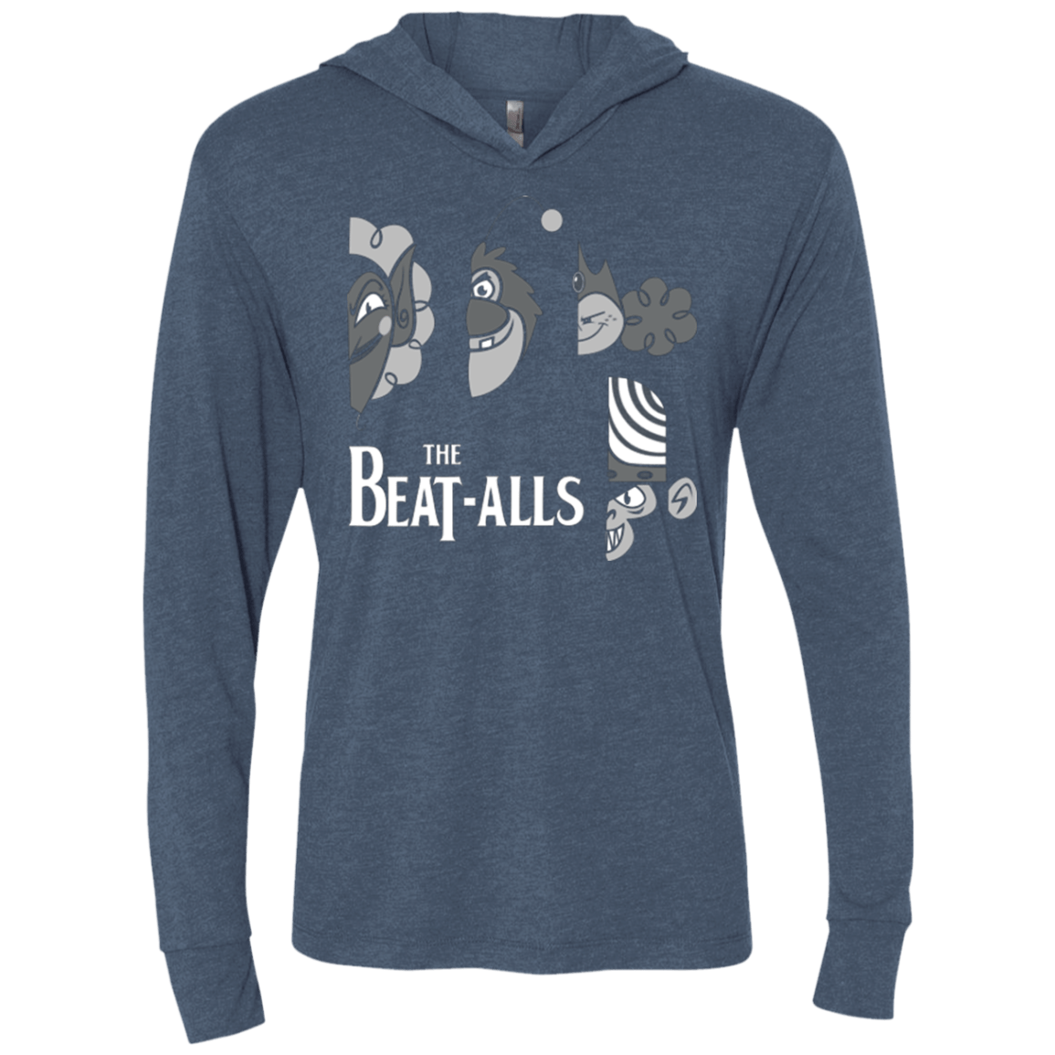 T-Shirts Indigo / X-Small The Beat Alls Triblend Long Sleeve Hoodie Tee