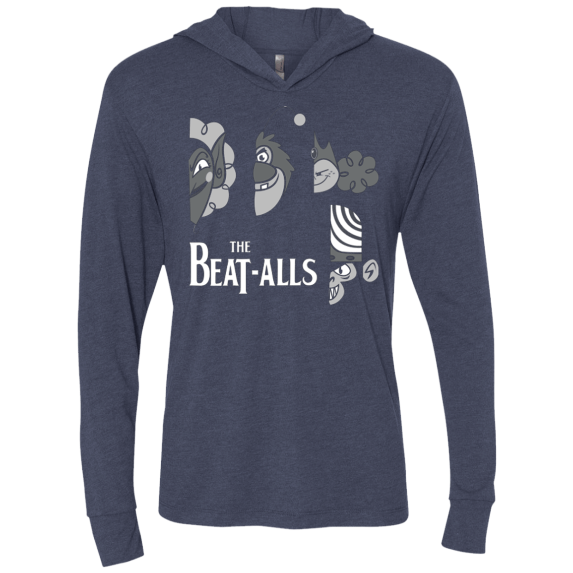 T-Shirts Vintage Navy / X-Small The Beat Alls Triblend Long Sleeve Hoodie Tee