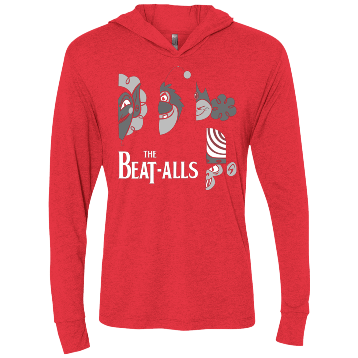 T-Shirts Vintage Red / X-Small The Beat Alls Triblend Long Sleeve Hoodie Tee