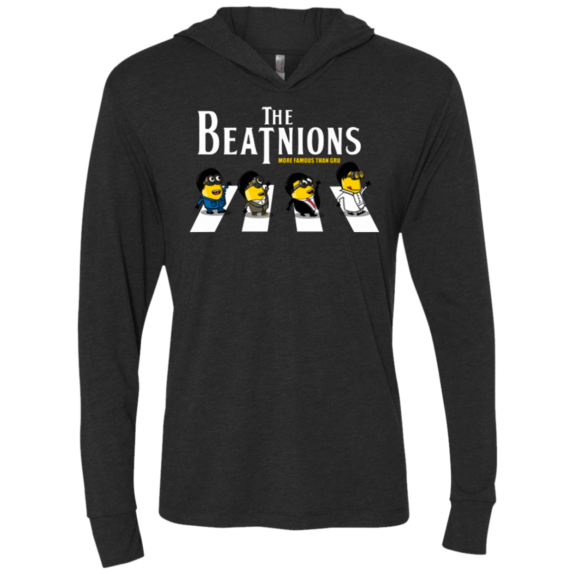 T-Shirts Vintage Black / X-Small The Beatnions Triblend Long Sleeve Hoodie Tee