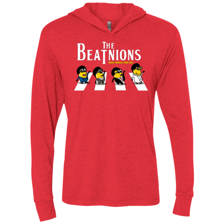 T-Shirts Vintage Red / X-Small The Beatnions Triblend Long Sleeve Hoodie Tee