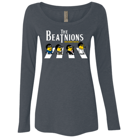 T-Shirts Vintage Navy / Small The Beatnions Women's Triblend Long Sleeve Shirt