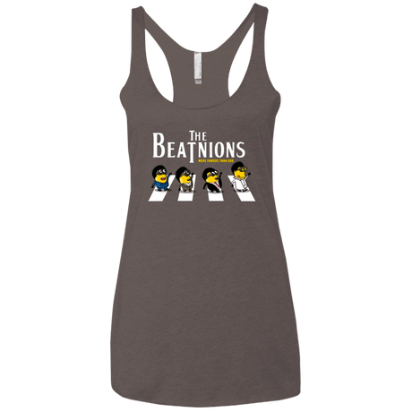 T-Shirts Macchiato / X-Small The Beatnions Women's Triblend Racerback Tank