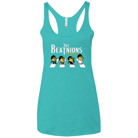 T-Shirts Tahiti Blue / X-Small The Beatnions Women's Triblend Racerback Tank