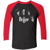 T-Shirts Vintage Black/Vintage Red / X-Small THE BEBOP Men's Triblend 3/4 Sleeve