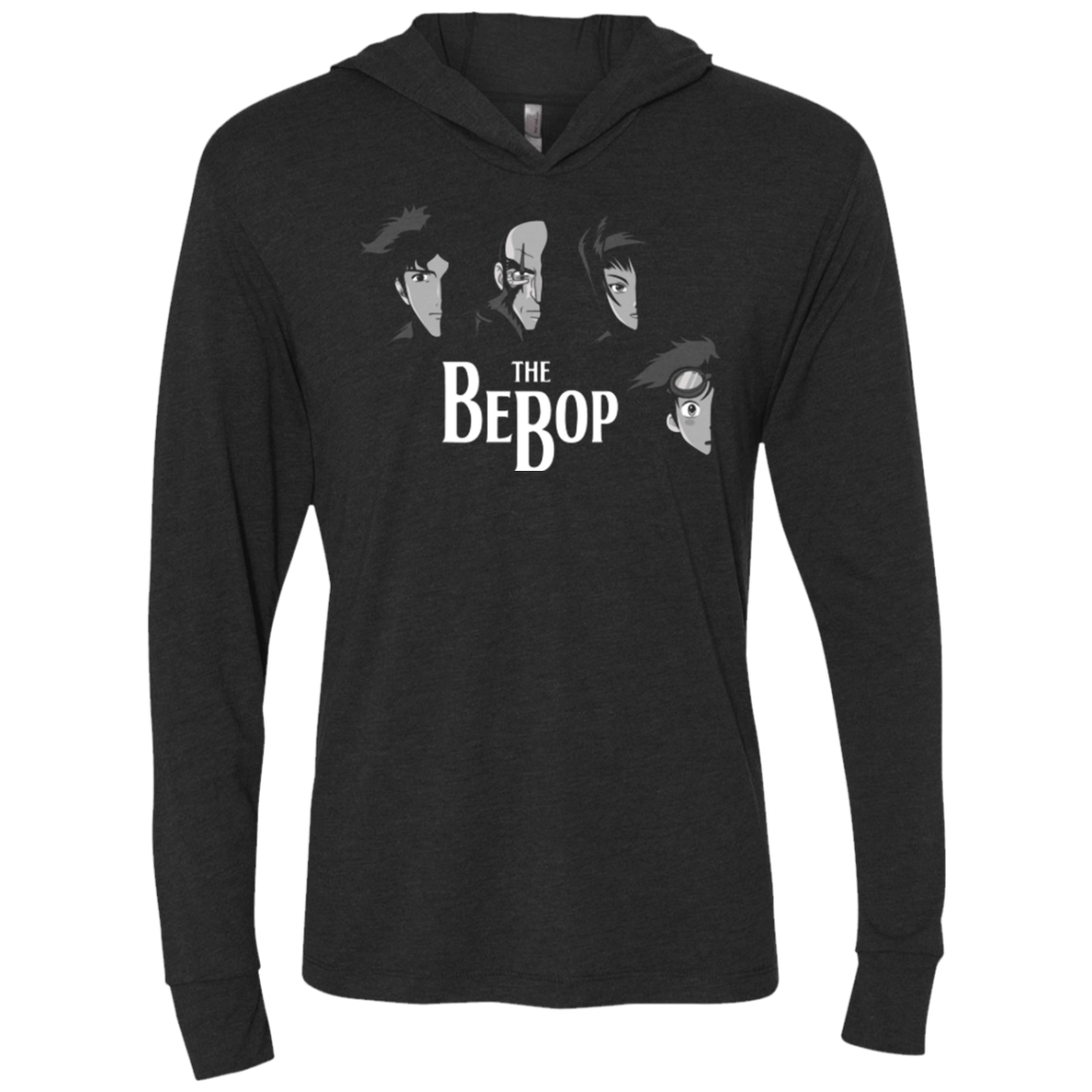 T-Shirts Vintage Black / X-Small THE BEBOP Triblend Long Sleeve Hoodie Tee