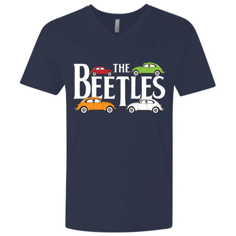 T-Shirts Midnight Navy / X-Small The Beetles Men's Premium V-Neck
