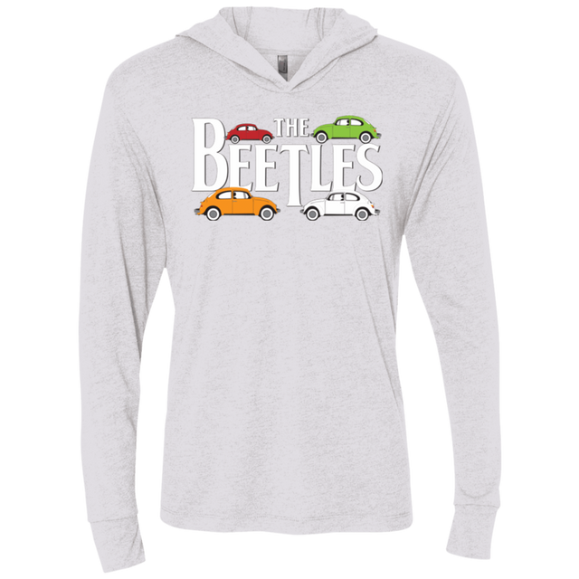 T-Shirts Heather White / X-Small The Beetles Triblend Long Sleeve Hoodie Tee