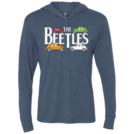 T-Shirts Indigo / X-Small The Beetles Triblend Long Sleeve Hoodie Tee
